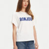 United Colors Of Benetton Тишърт 3LNSD109Z Бял Relaxed Fit за Жени цена