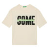 United Colors Of Benetton Тишърт 3PCMC10N7 Екрю Regular Fit за Момчета цена