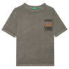 United Colors Of Benetton Тишърт 3PCMC10N7 Сив Regular Fit за Момчета цена