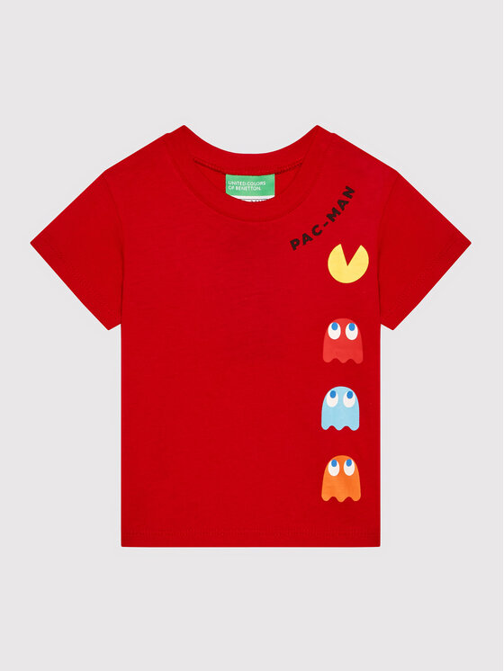 United Colors Of Benetton Тишърт PAC-MAN 3096G102F Червен Regular Fit за Момчета цена
