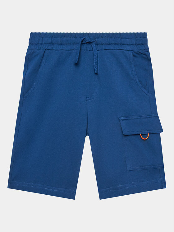 United Colors Of Benetton Шорти от плат 3BL0C901U Син Regular Fit за Момчета цена