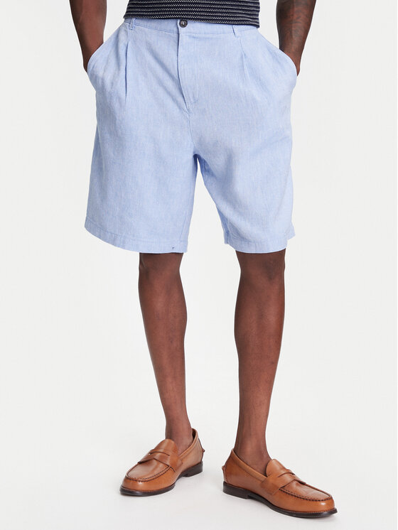 United Colors Of Benetton Шорти от плат 43B3U9010 Син Regular Fit за Мъже цена