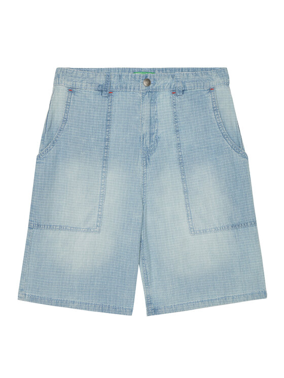 United Colors Of Benetton Шорти от плат 43Z9C9042 Син Regular Fit за Момчета цена