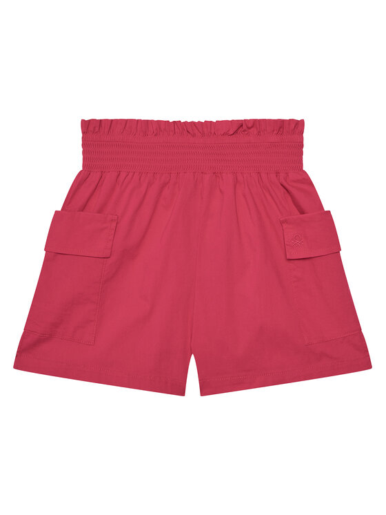 United Colors Of Benetton Шорти от плат 4L2VC903S Розов Regular Fit за Момичета цена