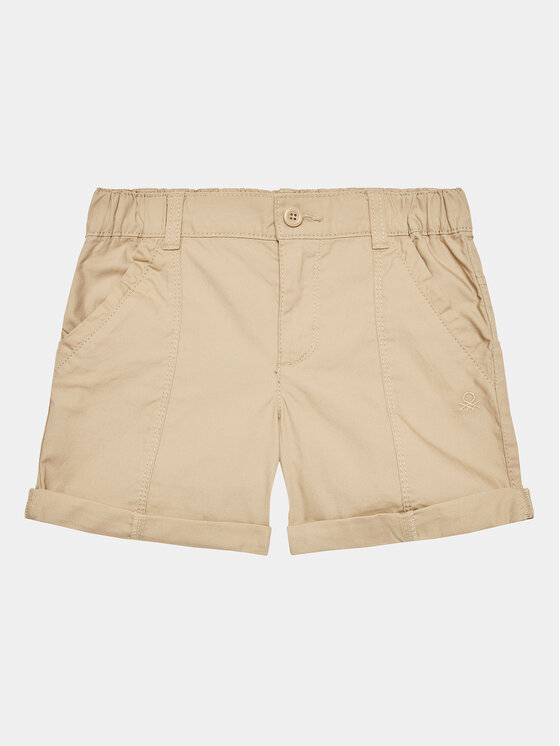 United Colors Of Benetton Шорти от плат 4LN6G900N Бежов Regular Fit за Момчета цена
