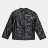 United Colors Of Benetton Яке от имитация на кожа 2YJECN051 Черен Slim Fit за Момчета цена
