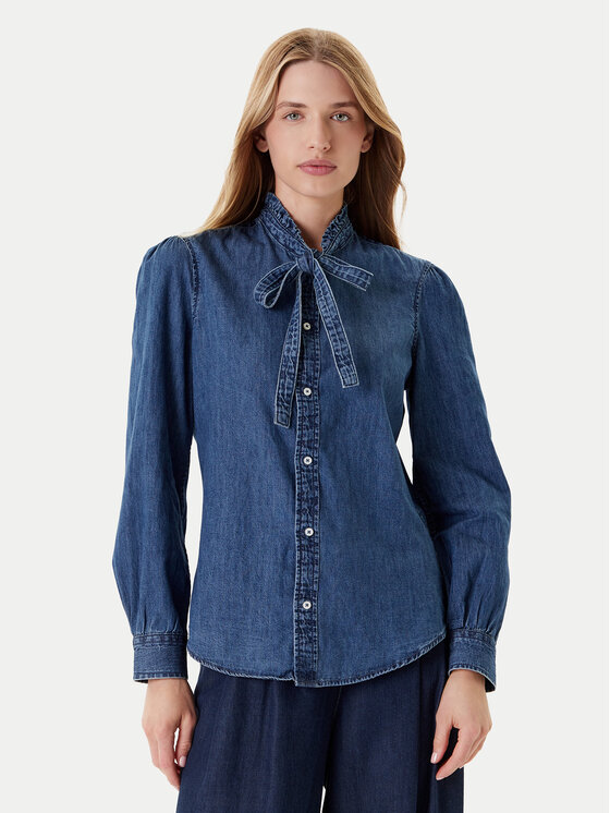 United Colors Of Benetton дънкова риза 5RZKDQ0BE Син Regular Fit за Жени цена