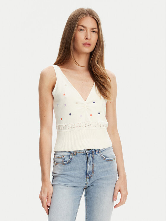 United Colors Of Benetton топ 10C1EH01A Бежов Regular Fit за Жени цена