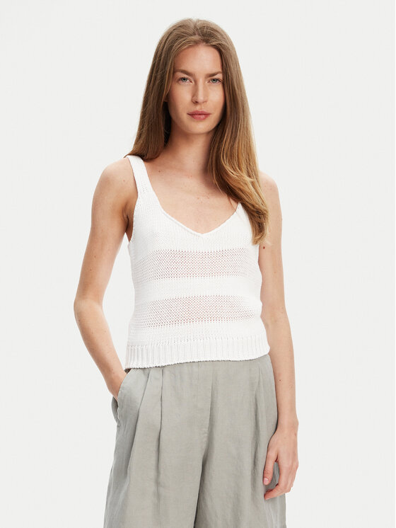 United Colors Of Benetton топ 1898DH018 Бял Relaxed Fit за Жени цена