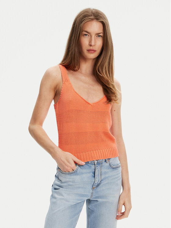 United Colors Of Benetton топ 1898DH018 Оранжев Relaxed Fit за Жени цена