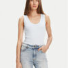 United Colors Of Benetton топ 3GA2DH010 Светлосиньо Slim Fit за Жени цена