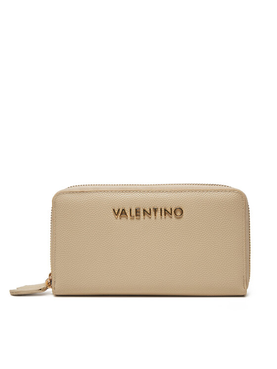 Valentino Голям дамски портфейл Divina VPS1R447G Бежов за Жени цена