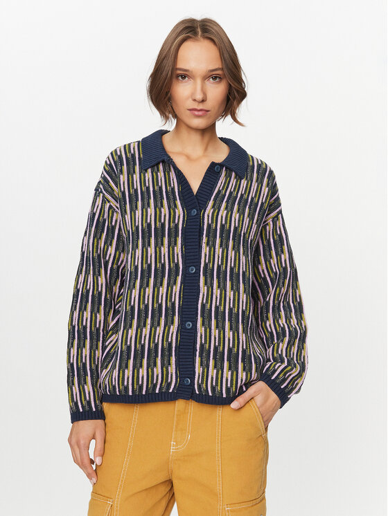 Vans Кардиган Alta Chunky Knit Cardigan VN000F6ZLKZ1 Тъмносин Regular Fit за Жени цена
