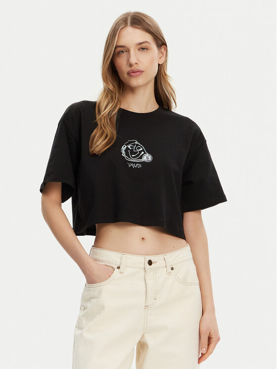 Vans Тишърт VN000MC5BLK1 Черен Regular Fit за Жени цена