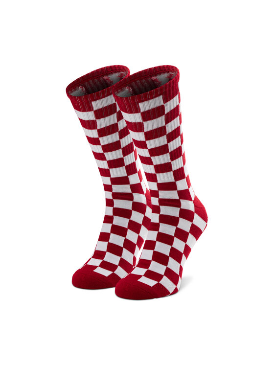 Vans Чорапи дълги мъжки Checkerboard Crew VN0A3H3ORLM1 Червен за Мъже цена