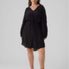 Vero Moda Curve Ежедневна рокля 10297334 Черен Regular Fit за Жени цена