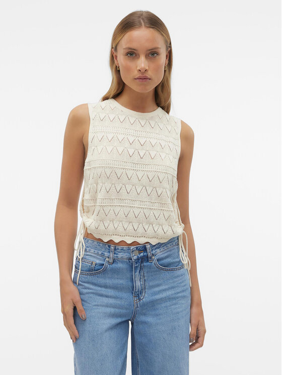 Vero Moda Блуза Bali 10302924 Екрю Regular Fit за Жени цена