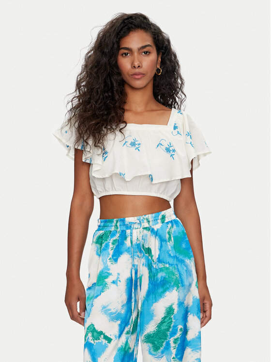 Vero Moda Блуза Ibiza 10324193 Екрю Regular Fit за Жени цена