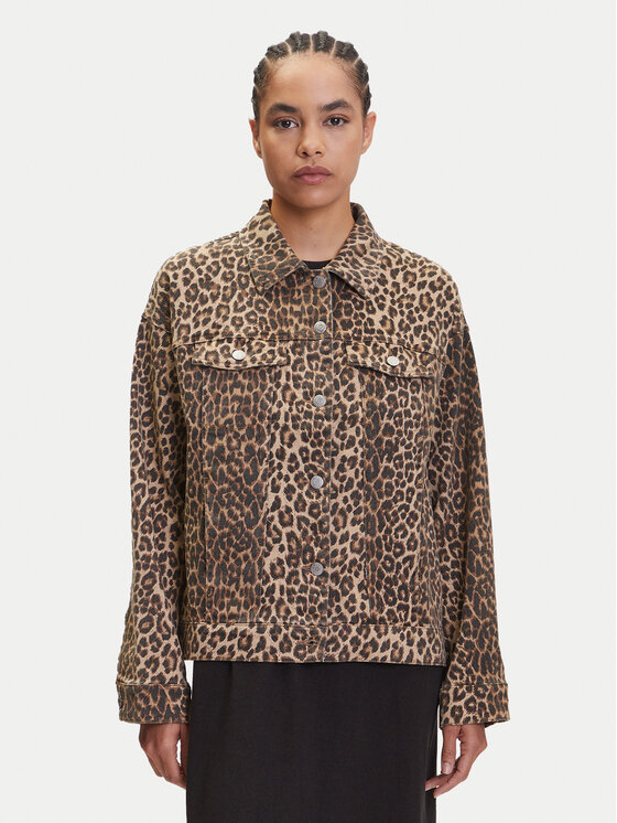 Vero Moda Дънково яке Tessa 10329961 Кафяв Oversize за Жени цена