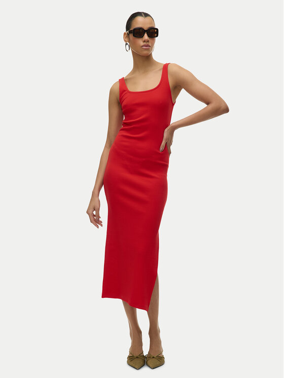 Vero Moda Ежедневна рокля Chloe 10325601 Червен Slim Fit за Жени цена
