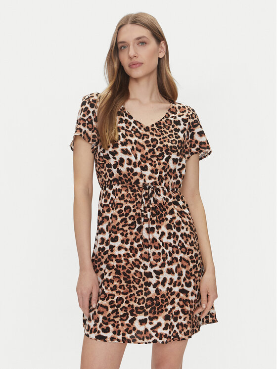 Vero Moda Ежедневна рокля Easy Joy 10307990 Кафяв Regular Fit за Жени цена