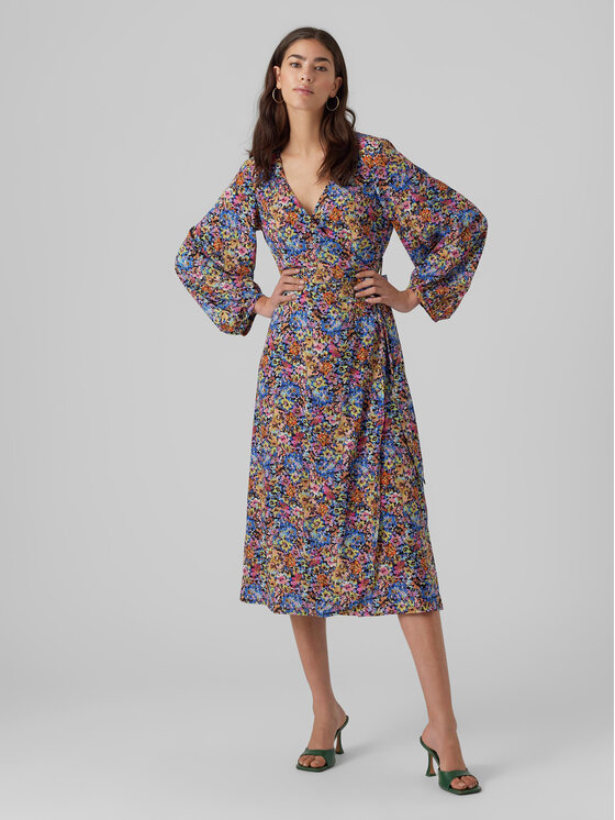 Vero Moda Ежедневна рокля Kira 10290247 Цветен Loose Fit за Жени цена