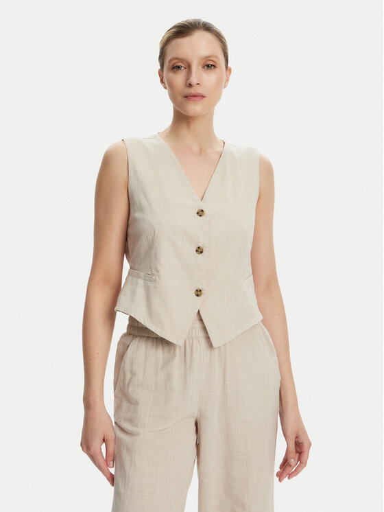 Vero Moda Елек Caia 10333795 Бежов Regular Fit за Жени цена