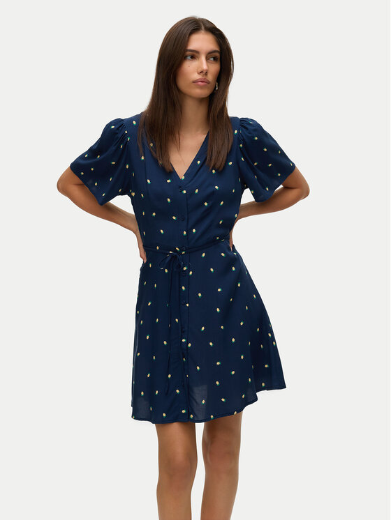 Vero Moda Лятна рокля Alba 10292845 Тъмносин Regular Fit за Жени цена