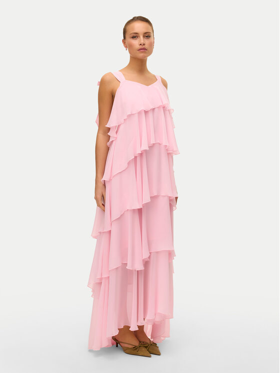 Vero Moda Официална рокля Felicia 10331377 Розов Regular Fit за Жени цена