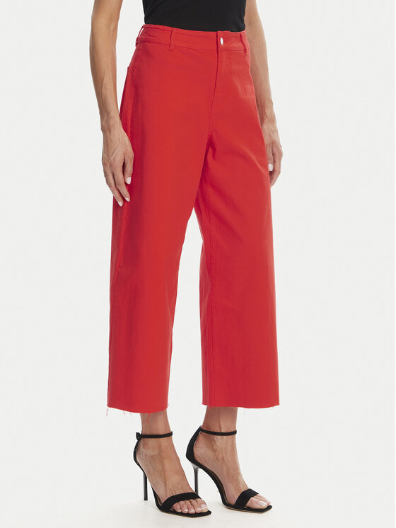 Vero Moda Панталони тип кюлоти Wild Kayla 10307837 Червен Wide Leg за Жени цена