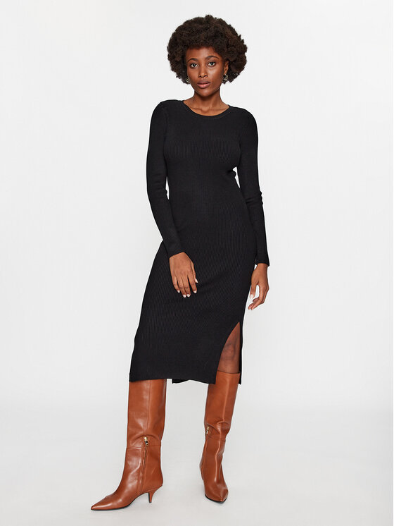 Vero Moda Плетена рокля 10291686 Черен Bodycon Fit за Жени цена