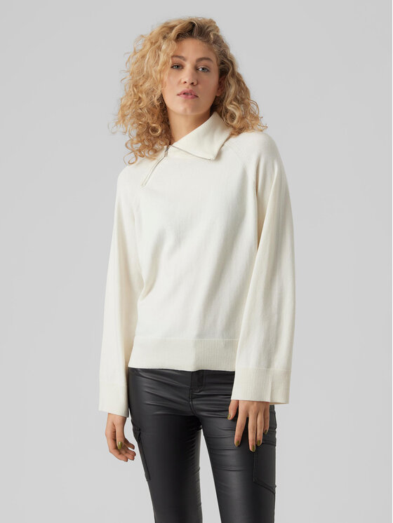 Vero Moda Поло Vivan 10271449 Екрю Relaxed Fit за Жени цена