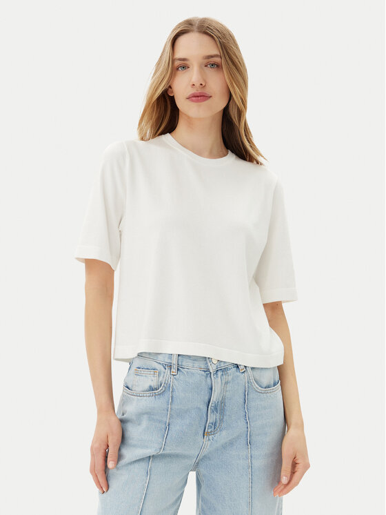 Vero Moda Пуловер Silje 10320460 Бял Oversize за Жени цена