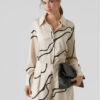 Vero Moda Риза 10295431 Екрю Regular Fit за Жени цена