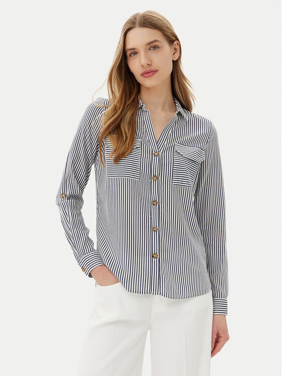 Vero Moda Риза Bumpy 10275283 Тъмносин Regular Fit за Жени цена