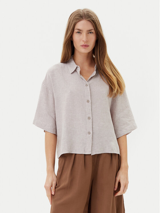 Vero Moda Риза Linn 10306820 Сив Relaxed Fit за Жени цена