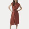 Vero Moda Рокля тип риза Mymilo 10282532 Червен Regular Fit за Жени цена