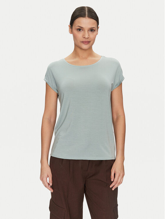 Vero Moda Тишърт Ava 10284468 Зелен Regular Fit за Жени цена