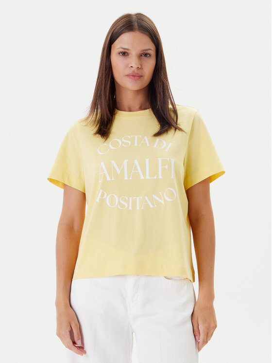 Vero Moda Тишърт Sonna 10327143 Жълт Regular Fit за Жени цена
