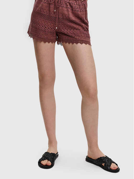 Vero Moda Шорти от плат Honey 10190155 Бордо Regular Fit за Жени цена