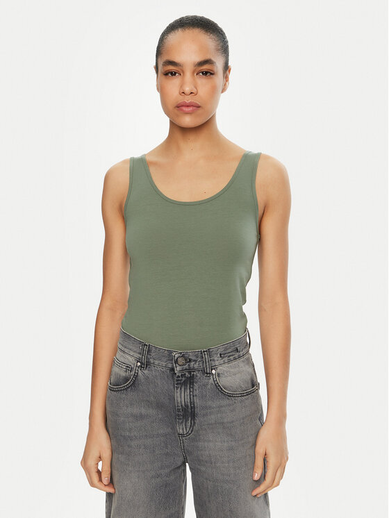 Vero Moda топ Lulu 10326294 Зелен Regular Fit за Жени цена