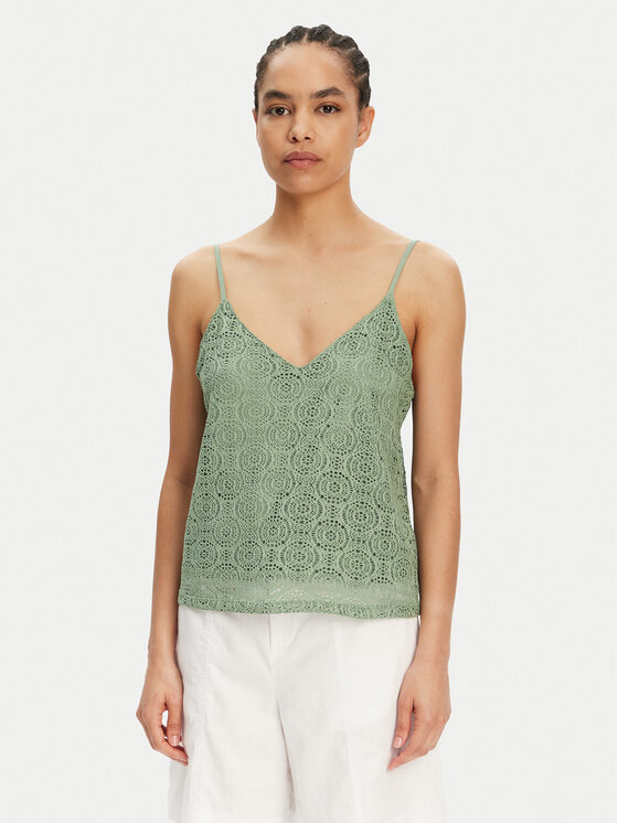 Vero Moda топ Maya 10325031 Зелен Regular Fit за Жени цена