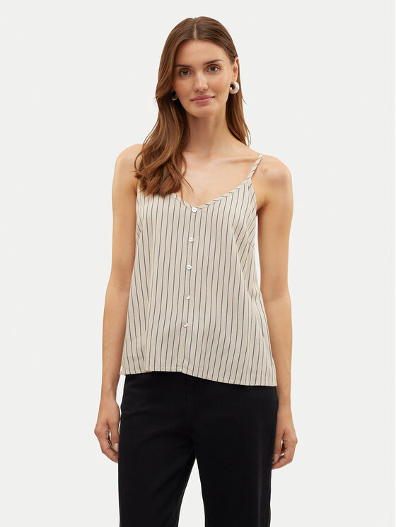 Vero Moda топ Mymilo 10303690 Бежов Regular Fit за Жени цена