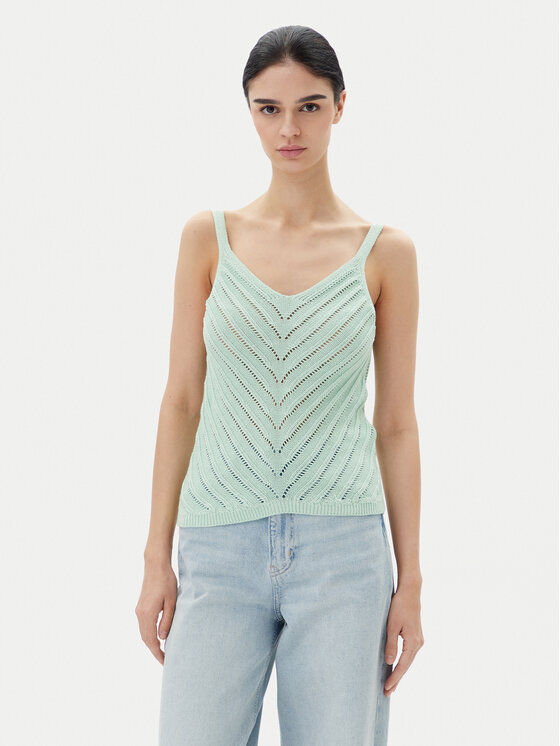 Vero Moda топ Peru 10326463 Зелен Regular Fit за Жени цена