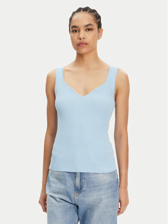 Vero Moda топ Willow 10326450 Син Slim Fit за Жени цена
