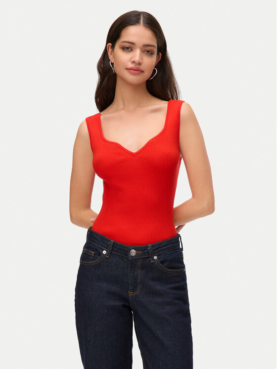 Vero Moda топ Willow 10326450 Червен Slim Fit за Жени цена
