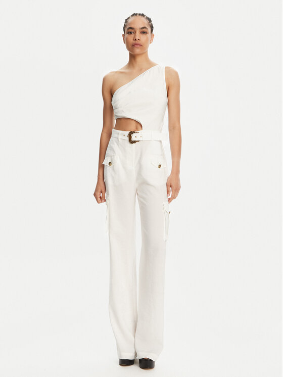 Versace Jeans Couture Гащеризон 78HAN000 Бял Regular Fit за Жени цена