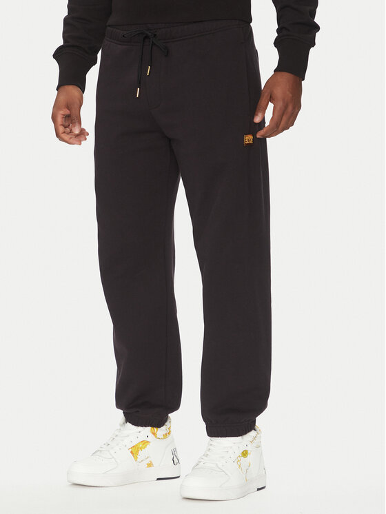 Versace Jeans Couture Долнище анцуг 78GAAT08 Черен Regular Fit за Мъже цена