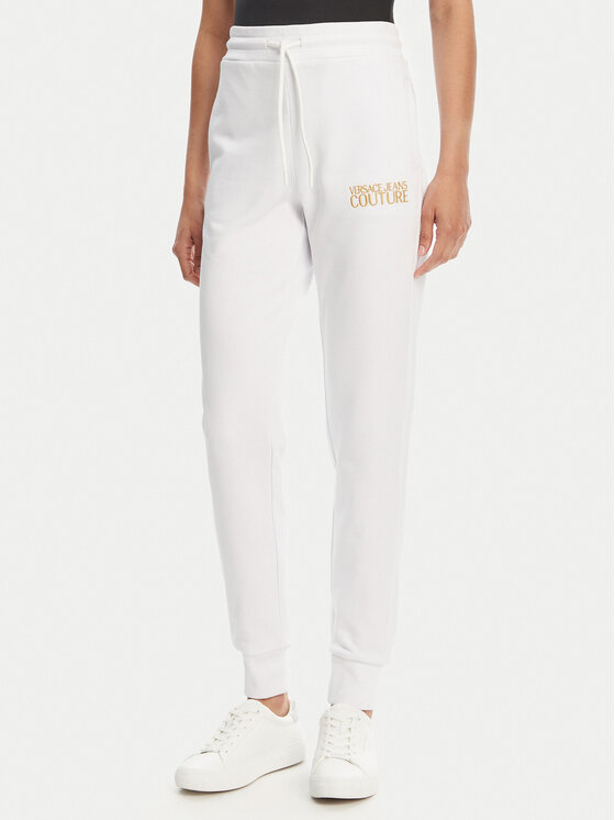 Versace Jeans Couture Долнище анцуг 78HAAT06 Бял Regular Fit за Жени цена