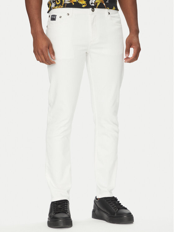 Versace Jeans Couture Дънки 78GAB5D0 Бял Slim Fit за Мъже цена